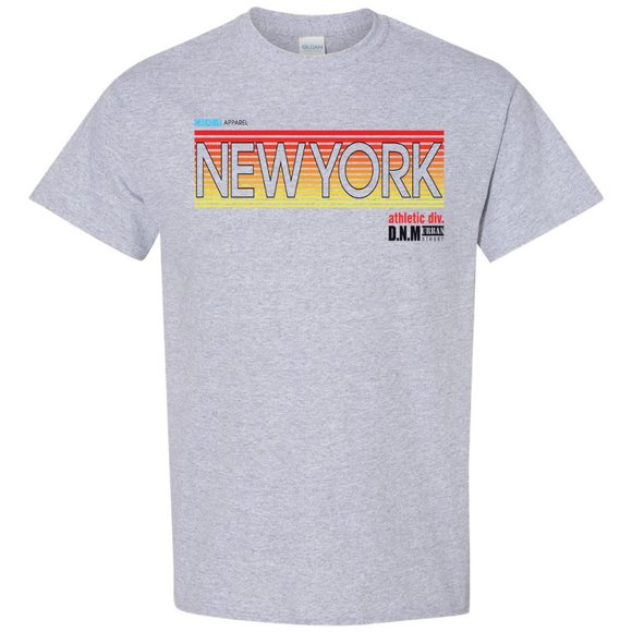 SV - Graphic Tees - New York - Men's Short Sleeve T-shirt - Gold And Gray. - Picture 2 of 2